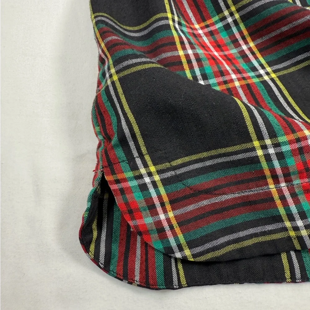 CREWCUTS J. Crew Girls' Holiday Tartan Plaid Flannel Christmas Nightgown Size 10